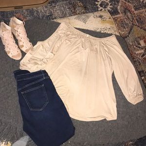 Olivia Moon Cold Shoulder Top.